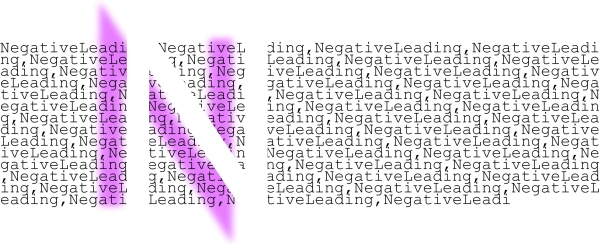 "N" is for negative leading, not for the faint-hearted